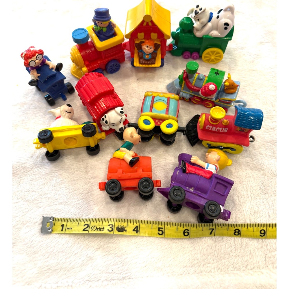 Vintage Fisher Price Little People Toy Train Circus Cars Figures Lot Mixed 10pc